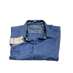 Robert Graham Blue Men's Shirt size XL NWT buttons down